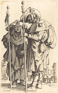 The Two Pilgrims, c. 1622. Creator: Jacques Callot.