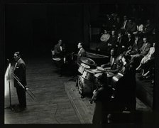 Jack Teagarden's band in concert at Colston Hall, Bristol, 1957. Artist: Denis Williams