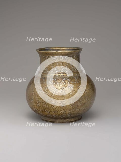 Inlaid Ewer, Iran, late 15th- first quarter 16th century. Creator: Unknown.