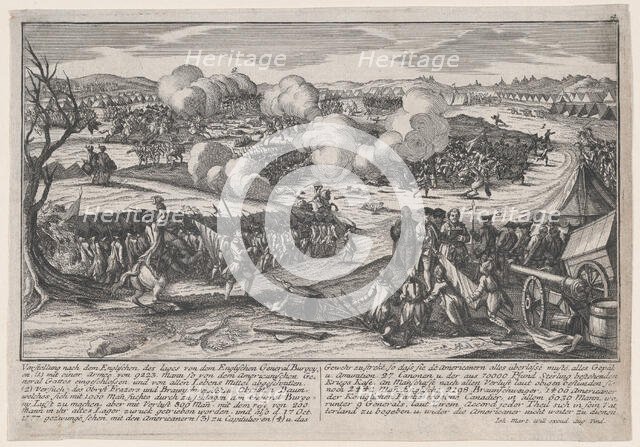 Battle of Saratoga (September 19, 1777). Creator: Johann Martin Will.