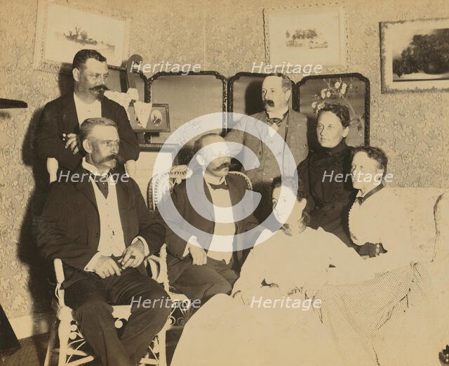 A social gathering, Dom Smith, Vladivostok, Russia, 1899. Creator: Frederick S. Pray.