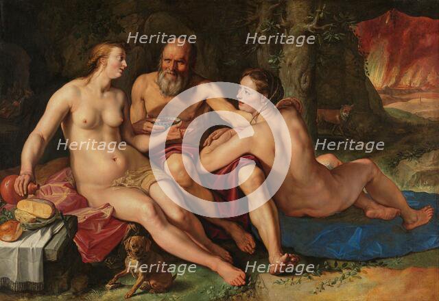 Lot and his Daughters, 1616. Creator: Hendrik Goltzius.