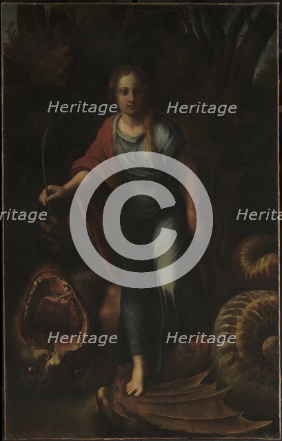Saint Margaret, ca 1518. Artist: Raphael (1483-1520)