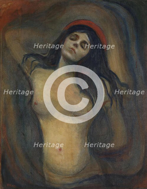 Madonna, 1894. Creator: Edvard Munch.