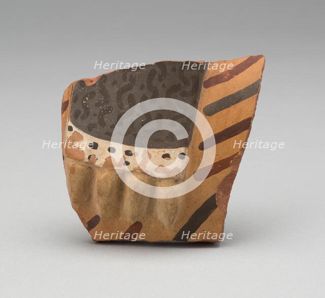 Head Fragment from a Large Ceremonial Jar, A.D. 700/800. Creator: Unknown.