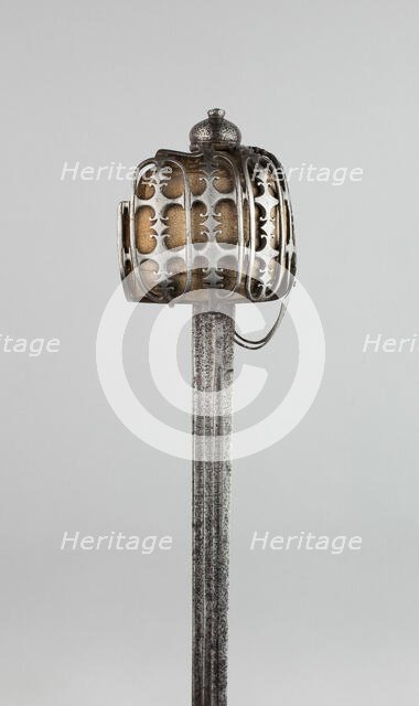 Basket-Hilted Broadsword (Claymore), Scotland, c. 1760. Creator: Unknown.