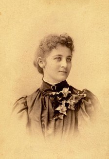 Portrait of an unknown young woman. Creator: J.S. Wiley.