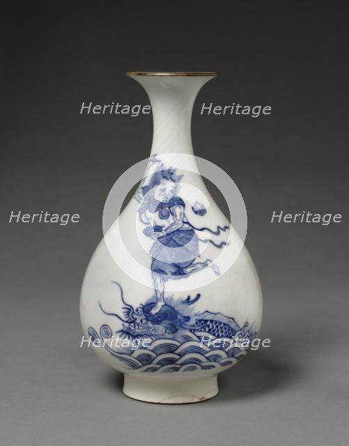 Pear-Shaped Vase, 1723-1735. Creator: Unknown.