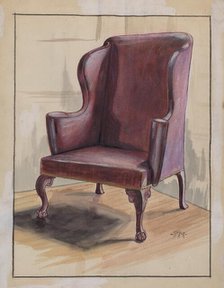 Wing Chair, c. 1936. Creator: Michael Trekur.
