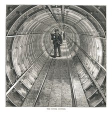 The Tower Tunnel, 1878 Artist: Walter Thornbury