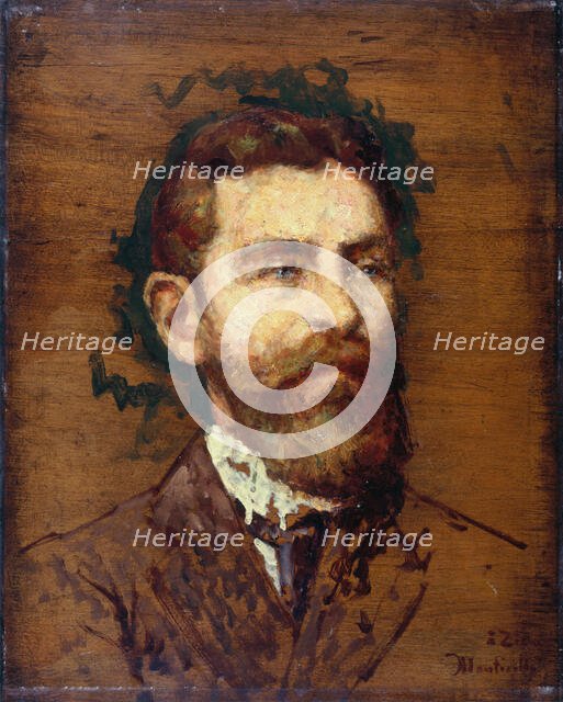 Portrait of painter Félix-Francois Ziem (1821-1911), c.1853. Creator: Monticelli, Adolphe-Thomas-Joseph (1824-1886).