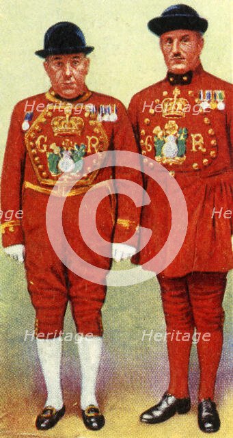 'H.M.'s Bargemaster and a Waterman', 1937. Creator: Unknown.