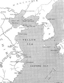 The Chinese Question: map showing positions of chief points of interest, 1898. Creator: Carl Hentschel.