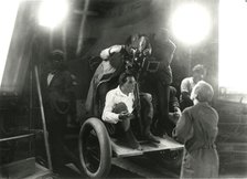 Fritz Lang on the set of his film "Metropolis", 1927. Creator: Harbou, Horst von (1879-1953).