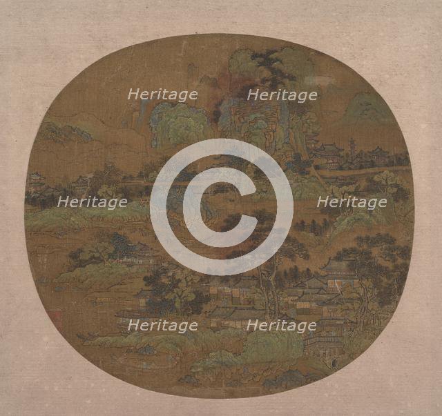 Village and Temples in Jiangnan, early 15th century. Creator: Unknown.