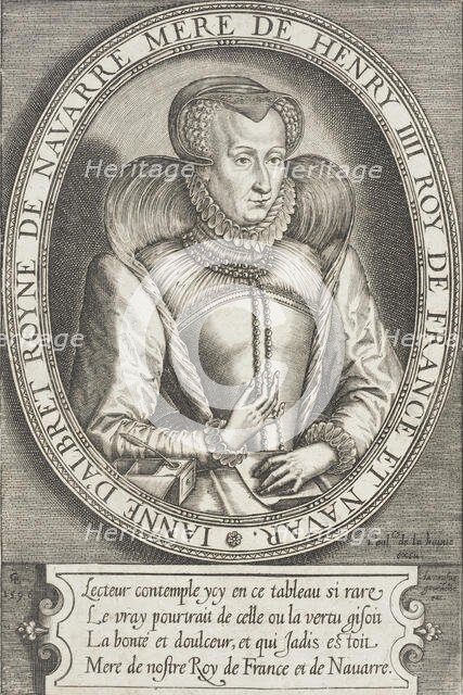 Jeanne d'Albret, Queen of Navarre, 1596. Creator: Leonard Gaultier.