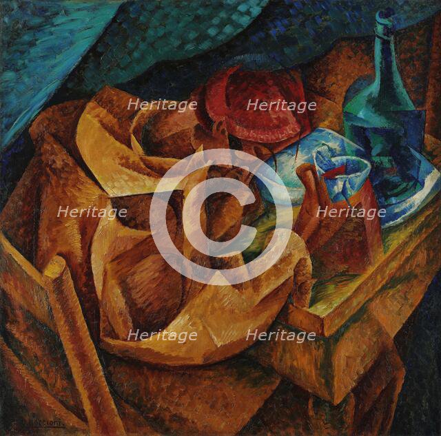 Il bevitore (The drinker), 1914. Creator: Boccioni; Umberto (1882-1916).