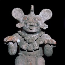 Aztec statuette of a bat-god. Artist: Unknown