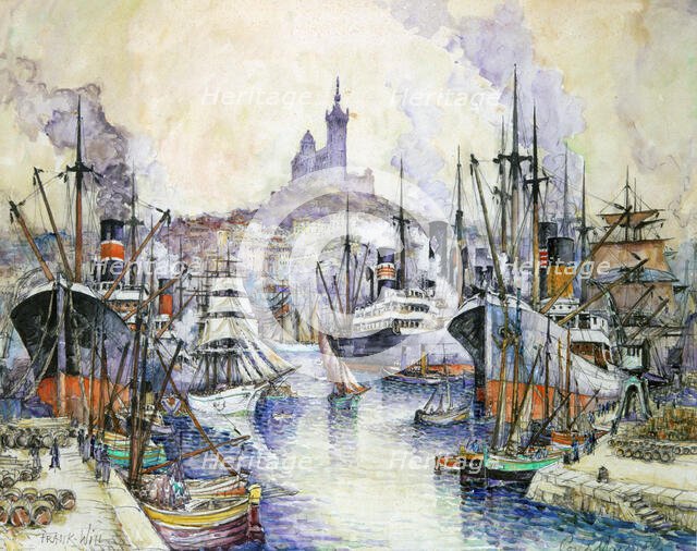 'Port of Marseille', 1900-1950. Artist: Frank Will