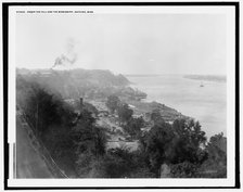 Under the hill and the Mississippi, Natchez, Miss., c.between 1910 and 1920. Creator: Unknown.