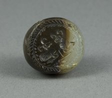 Seal with Two Gazelles, Egypt, Persian Period, Dynasty 31 (343-332 BCE). Creator: Unknown.