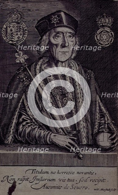 Portrait of Henry VII, 1638. Creator: William Marshall.