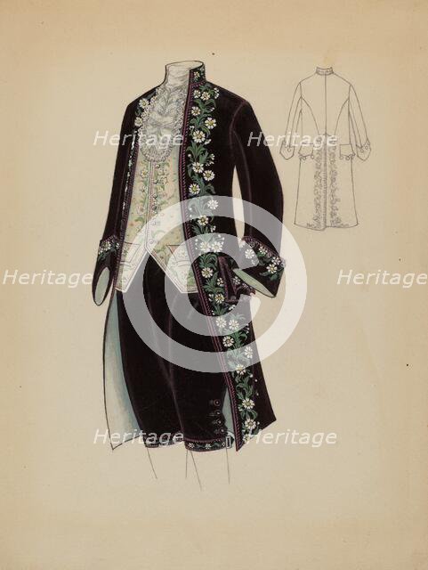 Man's Court Costume, c. 1936. Creator: Marie Mitchell.