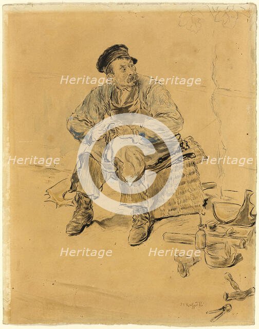 A Cobbler, c. 1889. Creator: Jean Francois Raffaelli.
