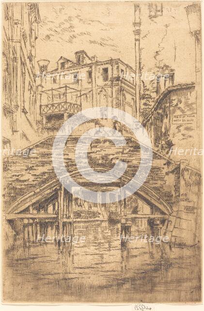 Ponte del Piovan, 1880. Creator: James Abbott McNeill Whistler.