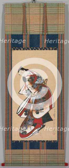 Courtesan, early 1700s. Creator: Kaigetsud? Doshin (Japanese, active 1711-1736).