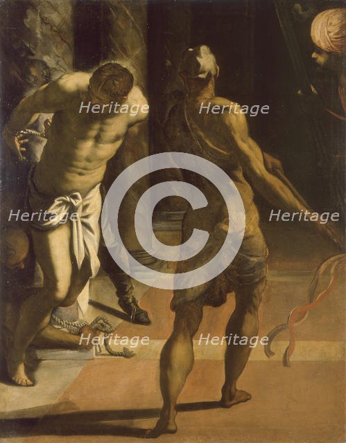 The Flagellation of Christ, 1570s. Creator: Tintoretto, Jacopo (1518-1594).