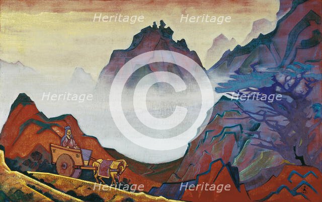 Confucius, the Just One. From the Series "Banners of the East" , 1925. Creator: Roerich, Nicholas (1874-1947).