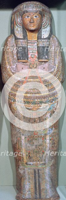 Coffin of the Ancient Egyptian priest Khons-Da-Khred, c1085 BC. Artist: Unknown