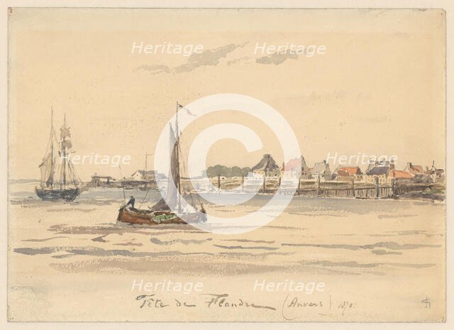 View of Antwerp, 1870. Creator: Carel Nicolaas Storm.