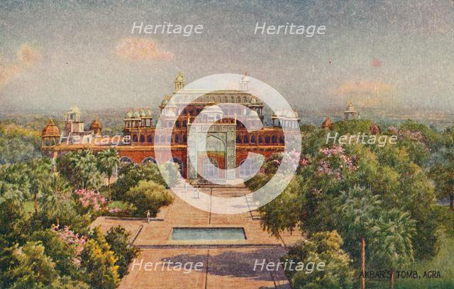 'Akbar's Tomb, Agra', . Creator: Unknown.