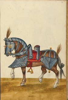 A Horse in Armor, about 1560-1570. Creator: Unknown.