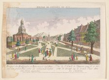 View of the town hall and the New Dutch Church in Batavia, 1755-1779. Creator: Franz Xavier Habermann.