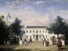 House on the Rijswijk, Batavia (Jalan Veteran), 1835-1845. Creator: Ernest Alfred Hardouin.