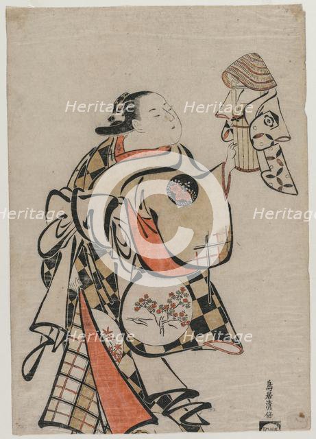 Fujimura Handayu as a Courtesan, mid 1710s. Creator: Torii Kiyomasu (Japanese).