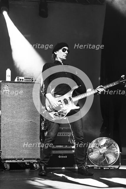 Paul Gray, The Damned live at Alexandra Palace, London, Apr 2023. Creator: Annapaola Marchesani.