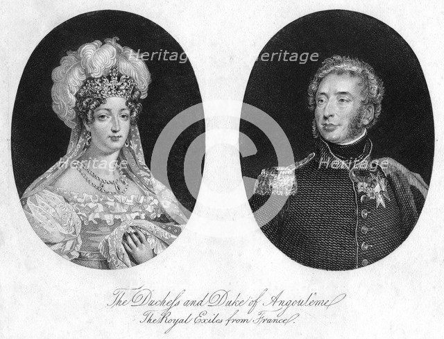 Duke and Duchess of Angouleme. Creator: Unknown.