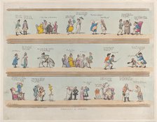 Borders for Rooms, Plate 3, March 30, 1799., March 30, 1799. Creator: Thomas Rowlandson.