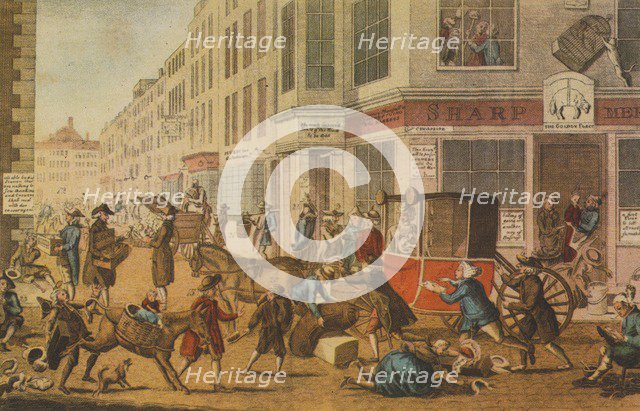 'The modern tradesman, or the glories of British commerce', 1774. Artist: G Terry.