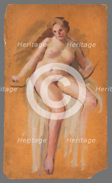 Study for the Painting 'Lady Godiva', 1895-1900. Creator: Milan Thomka Mitrovsky.