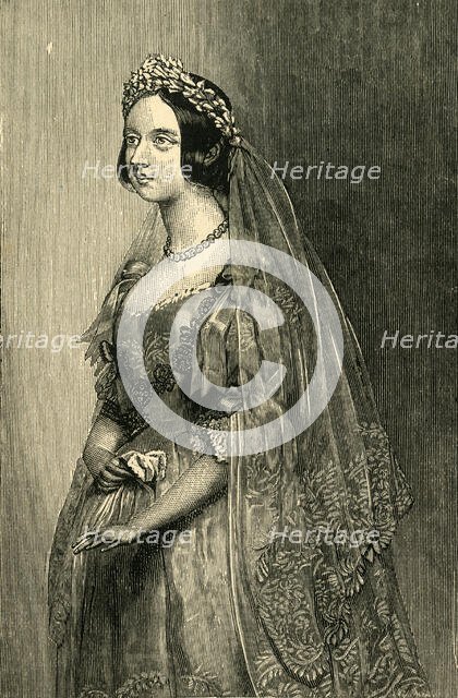 'The Queen on Her Wedding Day', 10 February 1840, (c1897). Creator: Unknown.