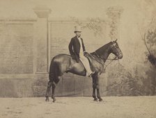 Man on a Horse, c. 1860s. Creator: Nadar (French, 1820-1910).