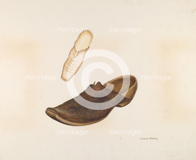 Woman's Sabot, c. 1937. Creator: Maxil Ballinger.