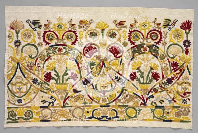 Fragment of a Skirt Border, 1700s. Creator: Unknown.
