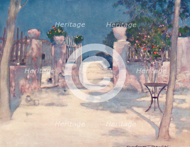 'A Garden, Athens', 1903. Artist: Mortimer L Menpes.