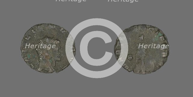 Antoninianus (Coin) Portraying Emperor Gallienus, 260-268. Creator: Unknown.